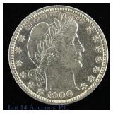 1900 (P) USA Silver Barber 25c (BU)