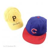 Ron Santo & Nellie Briles Signed Baseball Caps