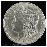 1900 (P) USA 90%-Silver Morgan Dollar