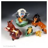 Vintage Disney Lion King Porcelain Figures
