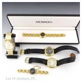 Five Luxury Watches (Movado, Lassale, More)