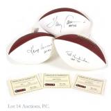 Hendricks, Houston, Carson HOF Sgnd Footballs COA