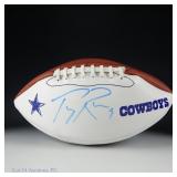 Tony Romo Signed Football JSA