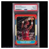 1986 Fleer Charles Barkley Bsktbll Card (PSA 8OC)