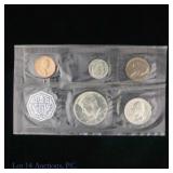 1964 (P) USA 5-Coin Silver Proof Set in OGP
