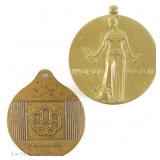 Two Vintage Medals (Olympics, Military)
