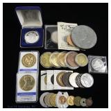 USA Various World Coins, Tokens, and Medals, 25