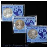 1999 American Silver Eagle $1 Bullion Coins, 3