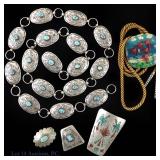 Sterling Silver Belt & Bolo Ties (4+1)