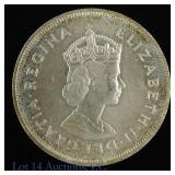 1959 Bermuda Silver 1 Crown