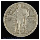 1920 (P) USA Silver Standing Liberty 25c