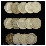 USA +1 Ozt. 90%-Silver Roosevelt Dimes (14)