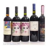 Italian Red Wine Variety Lot (5)