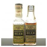 1964 & 1973 Bonded Beam Mini Whiskey Bottles (2)