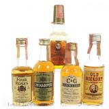 Five Whiskey Minis - Four Roses, C&G, OGD, IWH