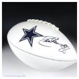 Drew Pearson Signed Cowboys Logo Football JSA