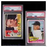 PSA Graded Topps Roger Maris Cards (2)