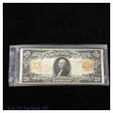 1906 USA $20 Gold Certificate - Gold Seal (VF)