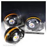 Signed HOF Mini Helmets, Stautner, Shell, Ham COA