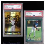 PSA Graded Ichiro Suzuki Baseball Cards (2)