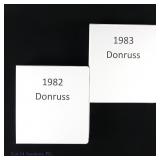 1982 & 1983 Donruss Baseball Card Sets
