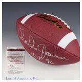 Charlie Joiner Signed Football JSA COA