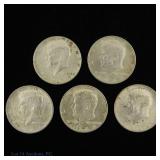 1964 USA 90%-Silver Kennedy 50c (ASW 1.8 Ozt), 5