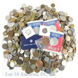 Various World Coins & Other Exonumia (Over 15 lbs)