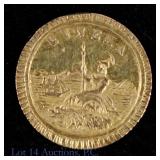1884 USA Eureka / Calif. Round 50c Gold Token