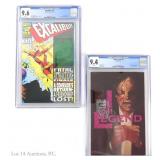 CGC 9.4 I Am Legend #1, 9.6 Excalibur #71, Key (2)