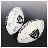 Raiders Cooper, Adams Sgd. Footballs (2, Fanatics)