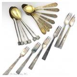 Three Sets Vintage Russian Flatware