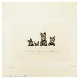 Marguerite Kirmse "Over the Top" Etching