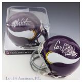 Carl Eller & Chris Doleman Signed Mini Helmets (2)