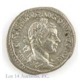 (218-222 CE) Roman Elagabalus Silver Denarius XF