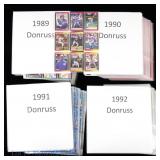1989 Thru 1992 Donruss Baseball Card Sets
