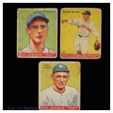 1933 Goudey Baseball Cards (Sam Jones ++) (3)