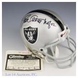 Dave Casper Signed Raiders Mini Helmet COA