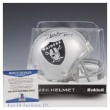 Willie Brown Signed Raiders Mini Helmet Beckett