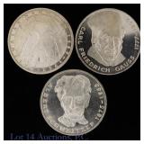 German 62.5%-Silver 5 Marks (ASW of 0.7 Ozt.), 3