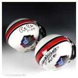 Sgd HOF Mini Helmets, Pihos W COA, Mitchell No COA