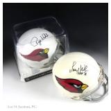 Sgd Cardinals HOF Mini Helmets, Wilson, Wehrli COA