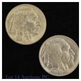 1913 T2 & 1938-D USA Buffalo Nickels (BU), 2