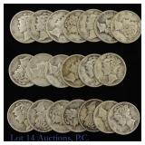 USA 1.4 Ozt. 90%-Silver Mercury Dimes (20)