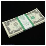 2017-A $2 Fed Reserve Notes CU Consec. S/Ns (100)