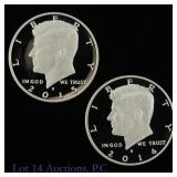 2014s & 2015s 90%-Silver Prf Kennedy 50c, 2