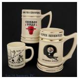 Bulls Steelers Championship Mugs / Steins (3)
