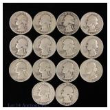 USA 90%-Silver Washington 25c (ASW 2.5 Ozt.), 14