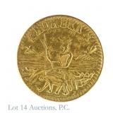 1853 USA Rnd Calif. Eureka Gold 1/4 Token