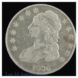 1836 (P) USA Silver Capped Bust Half Dollar